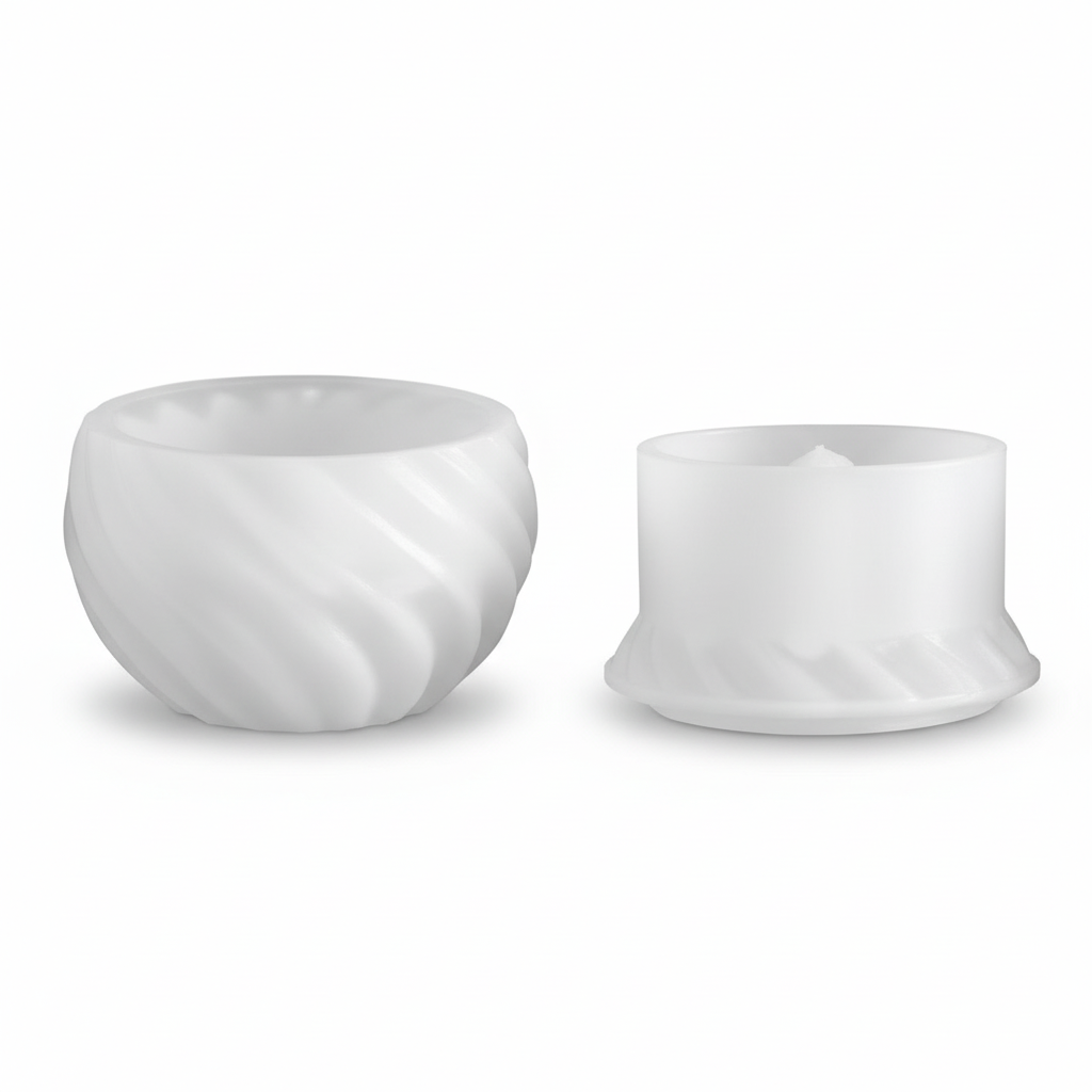 Spiral Swirl Storage Jar Silicone Mold | ARM526