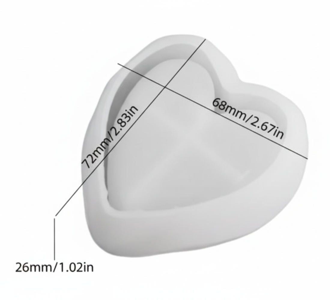 Velvet Heart Trinket Dish Mold | ARM533