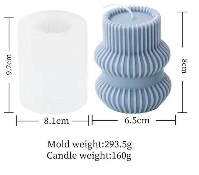 Striped Vase Shape WCM291