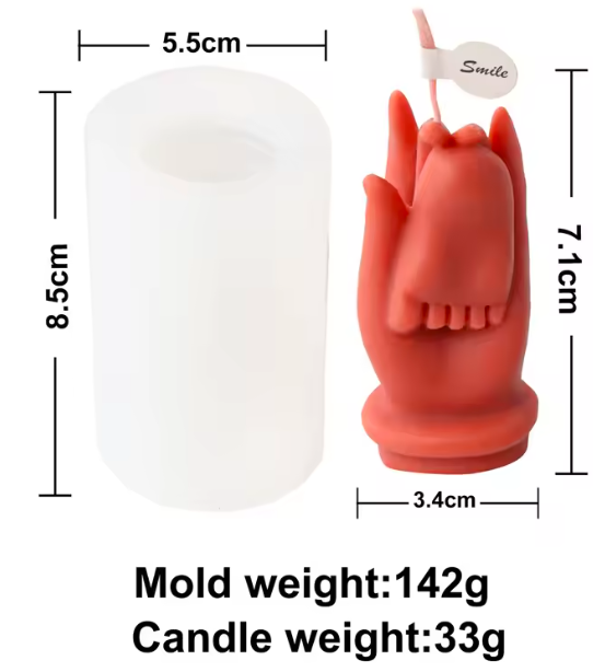 Palm & Foot Silicone Mold WCM504