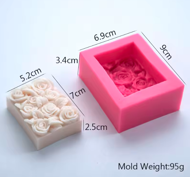 3D Rose Mould SSM128