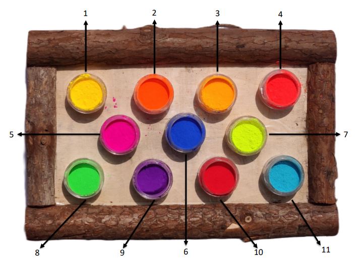 Set of 12 candle colors powder (10g)