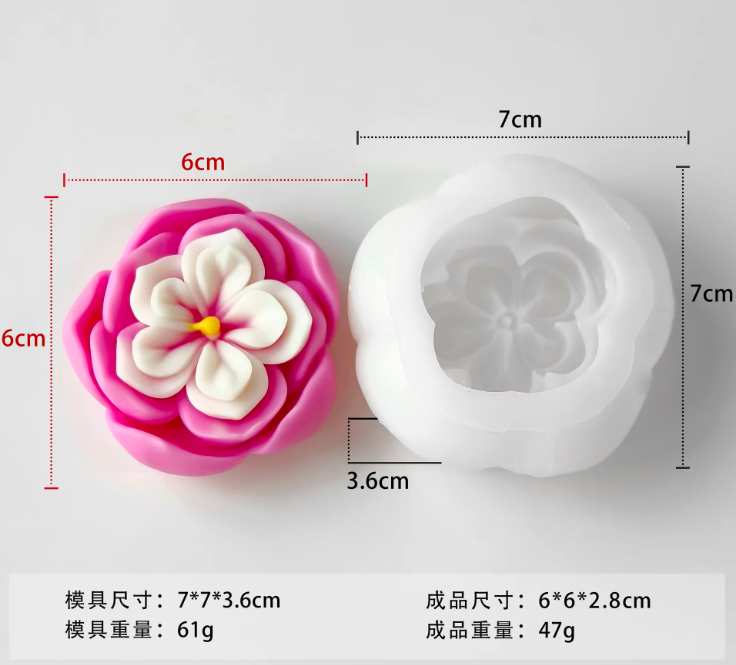 Flower Candles Mould WCM674