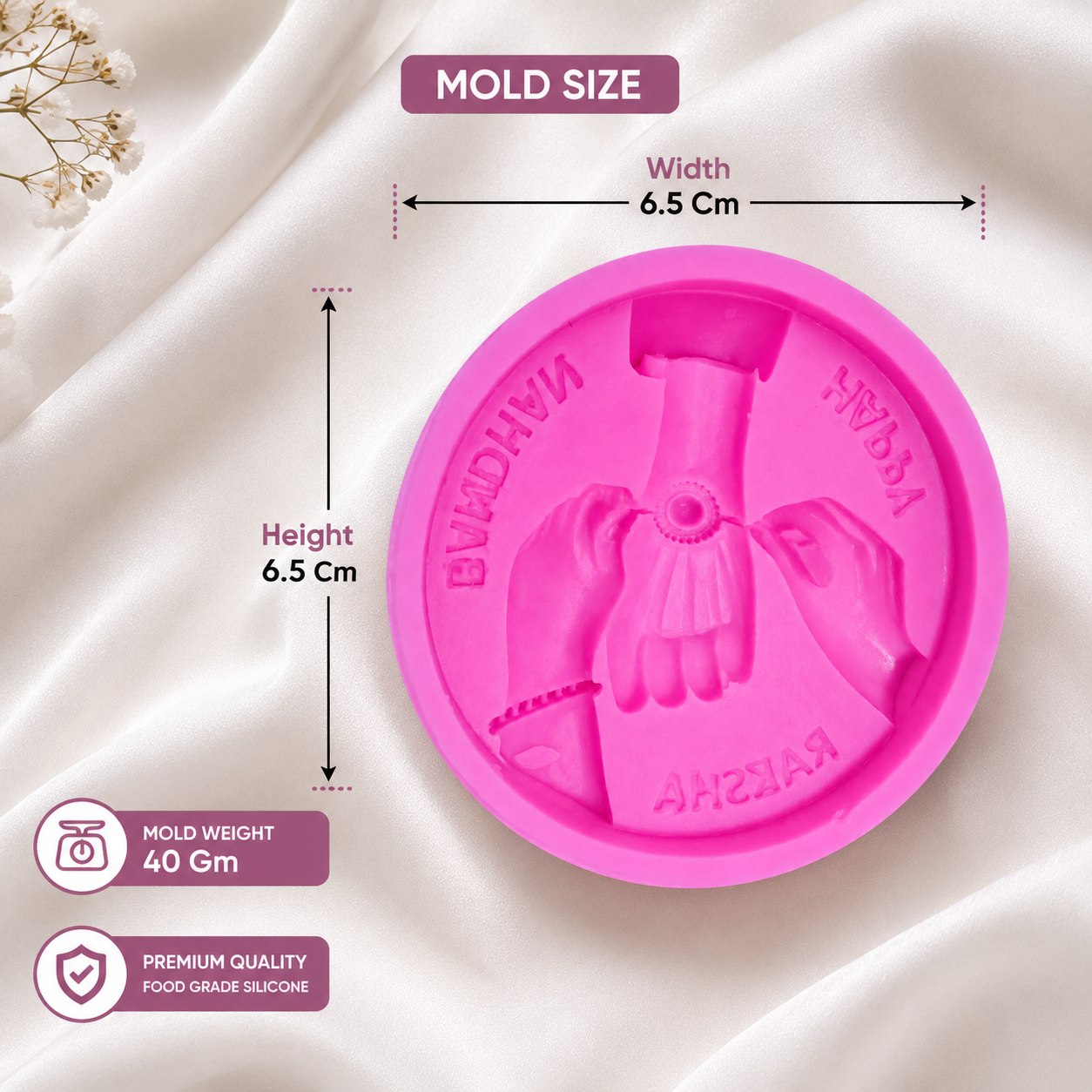 Happy Raksha Bandhan Rakhi Hands Mold| CFM453