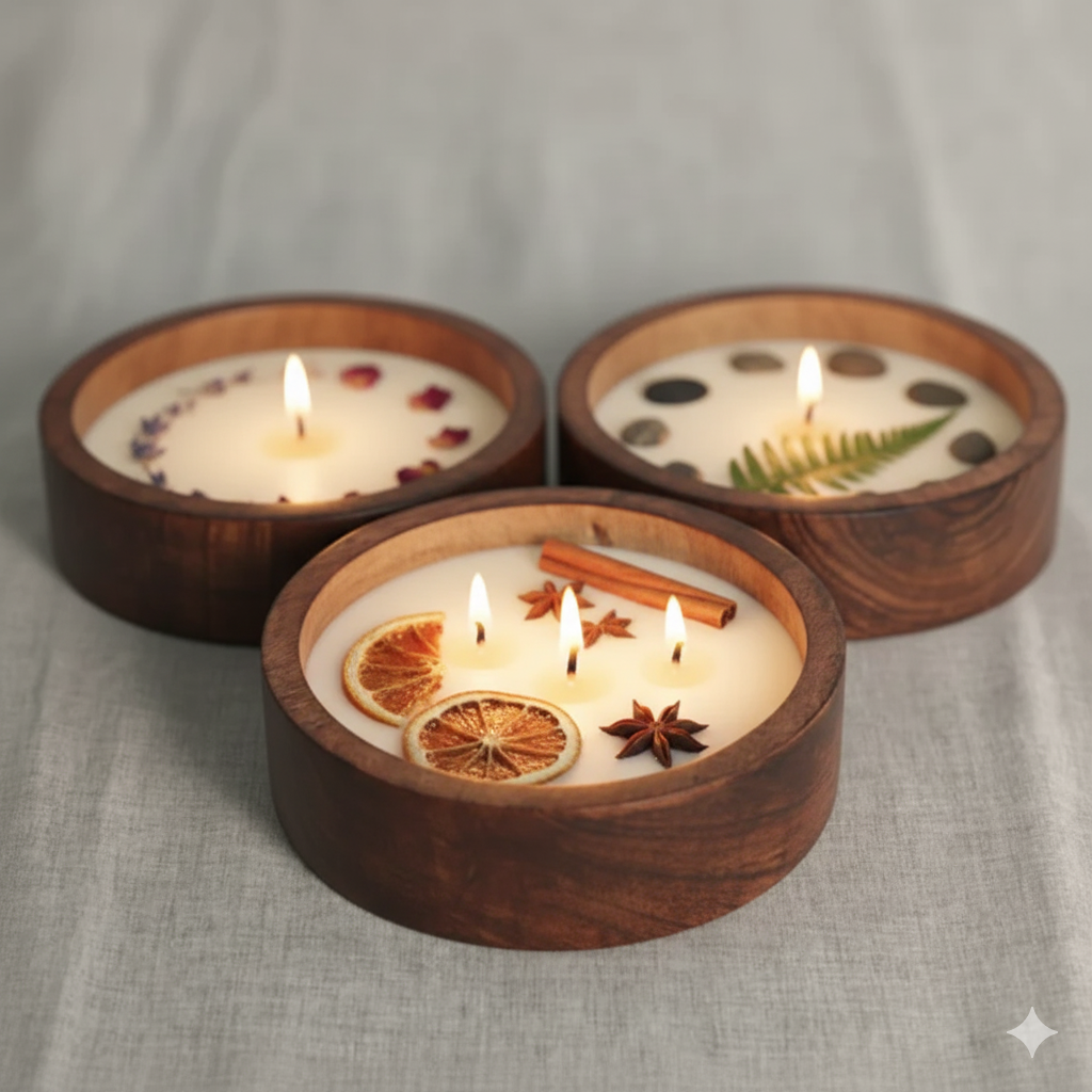 Round Wooden Bowl (12.2cm) WC022