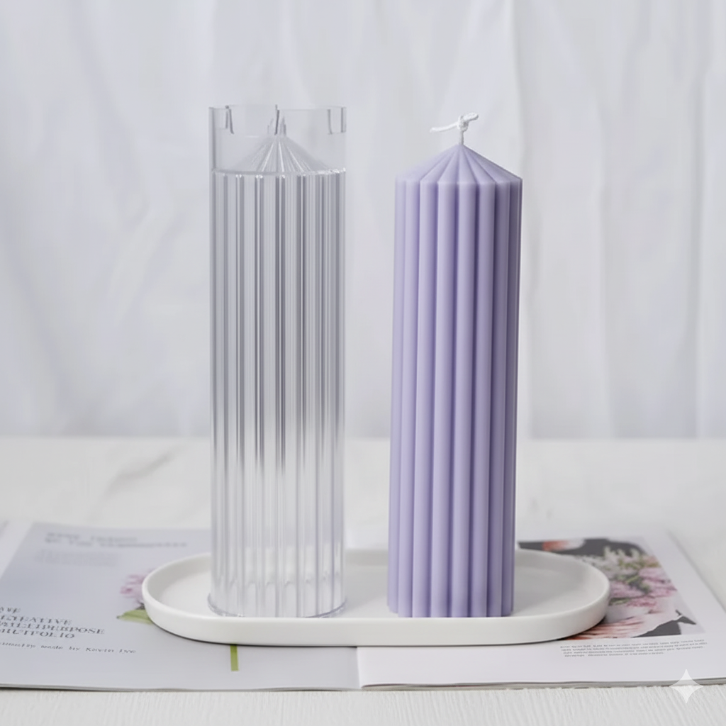 Striped Candle Mold WCM616