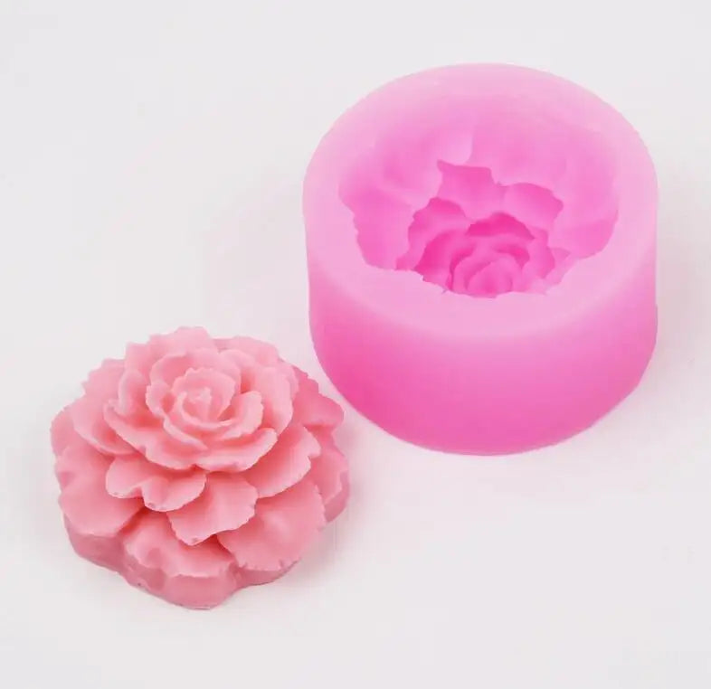 3D Rose Soap & Candle Mold WCM008