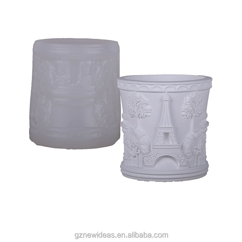 Eiffel Tower Jar Planter Mould ARM439