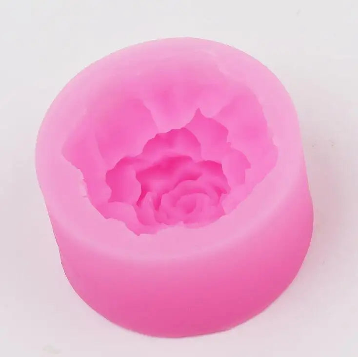 3D Rose Soap & Candle Mold WCM008
