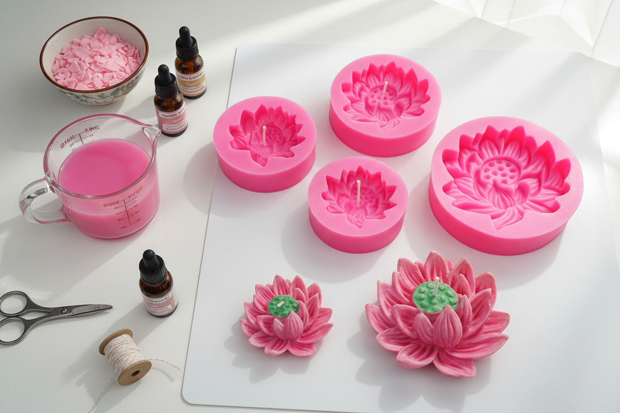 Lotus fondant mold CFM386/CFM387 (own)