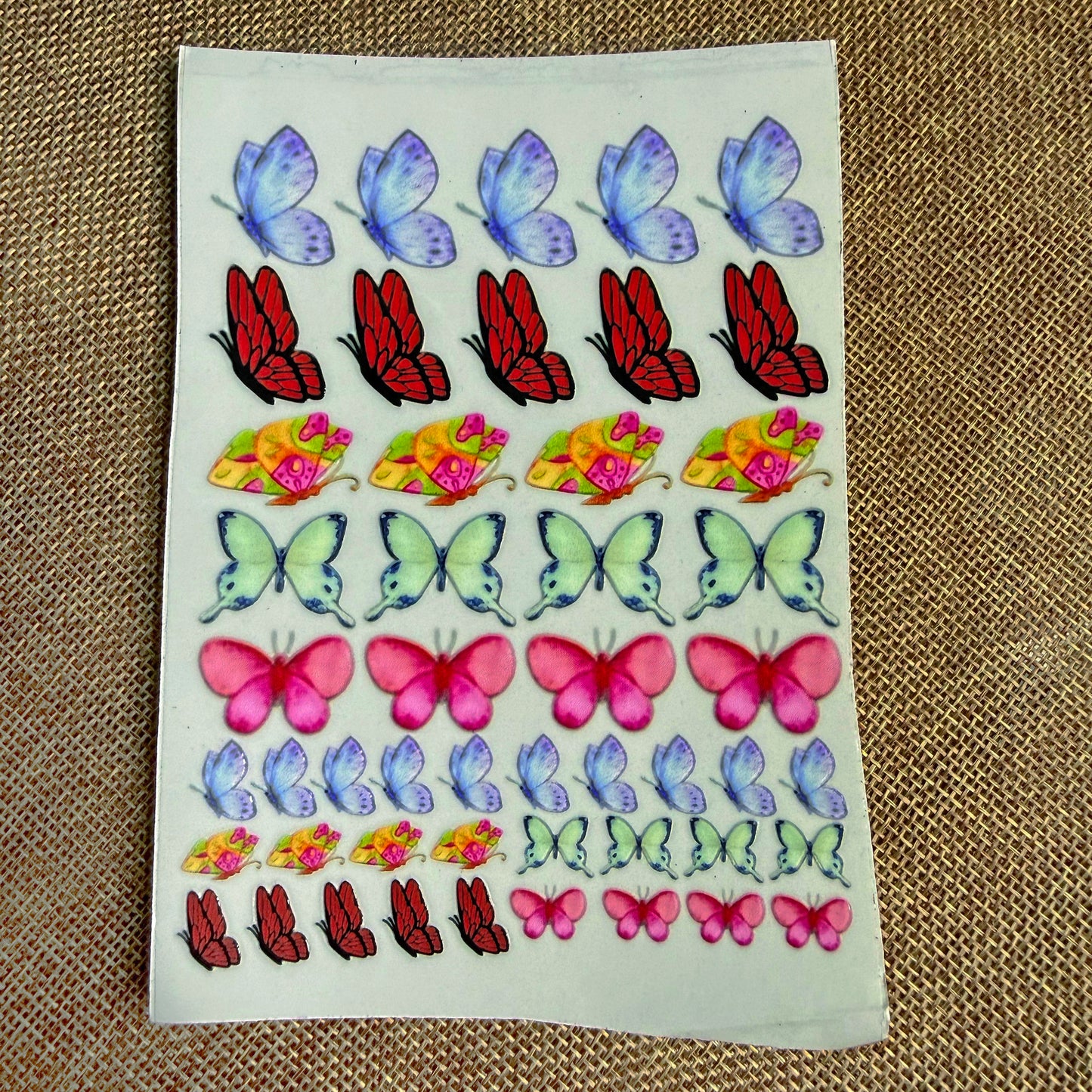Premium Butterfly UV Transfer Stickers | UV003
