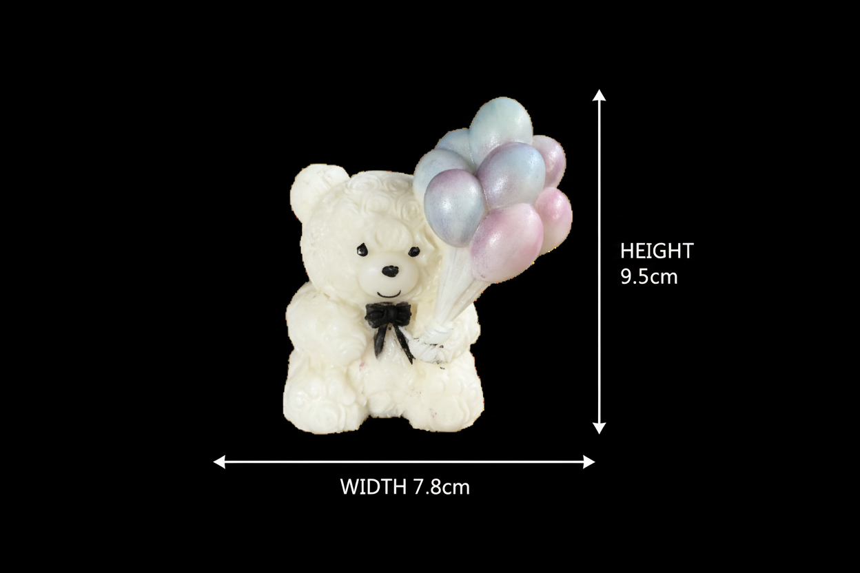 Balloon Bouquet Bear Statuette WCM784
