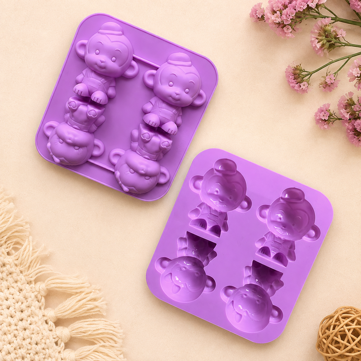 Monkey Boy & Girl Mold