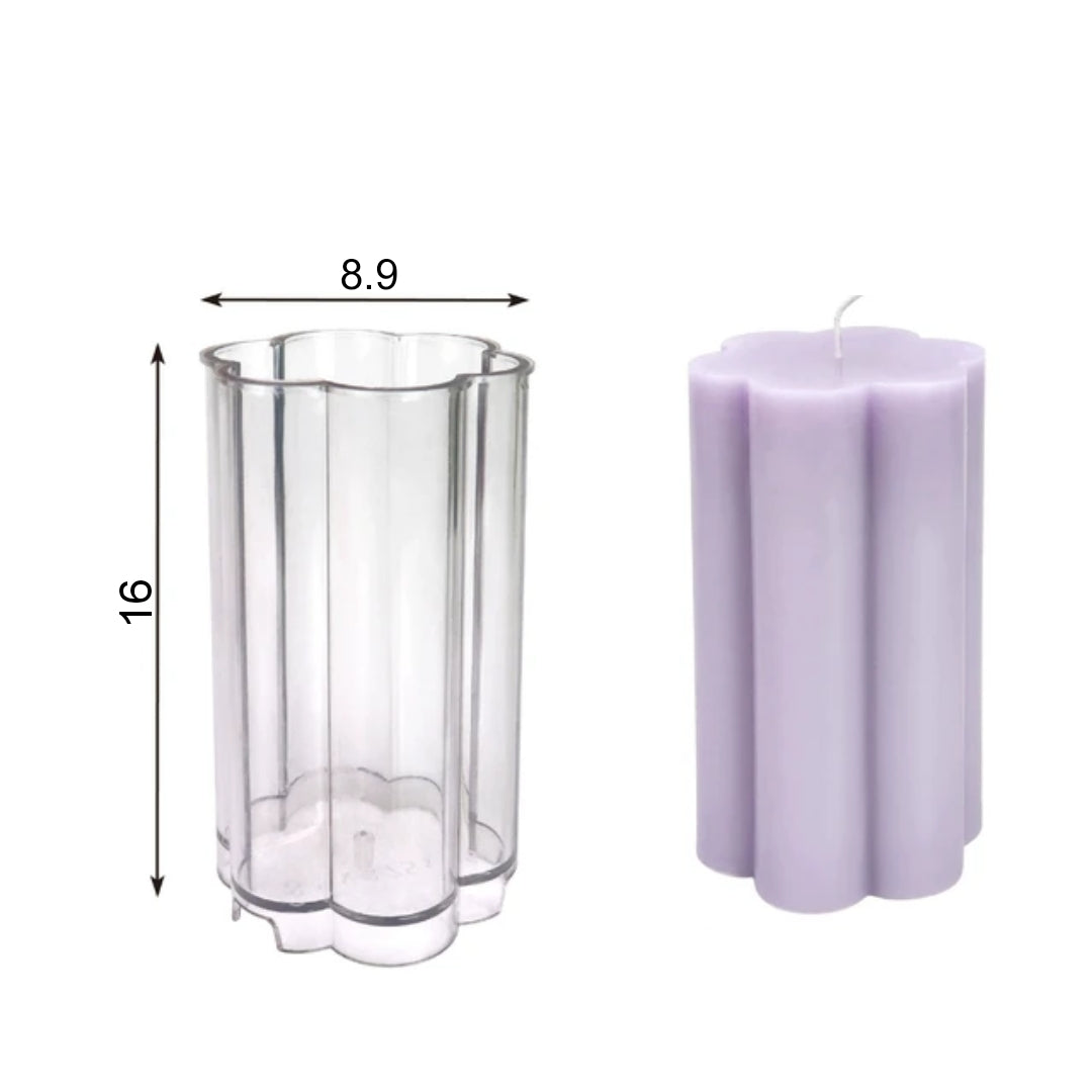 PC Six Petal Plum Blossom Pillar WCM762