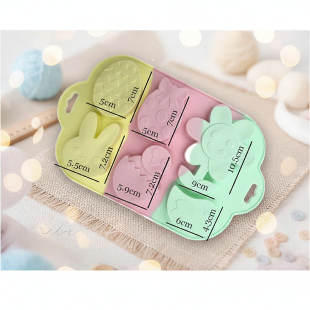 Easter Theme Rainbow Silicone Mould 6-cavity | SSM262