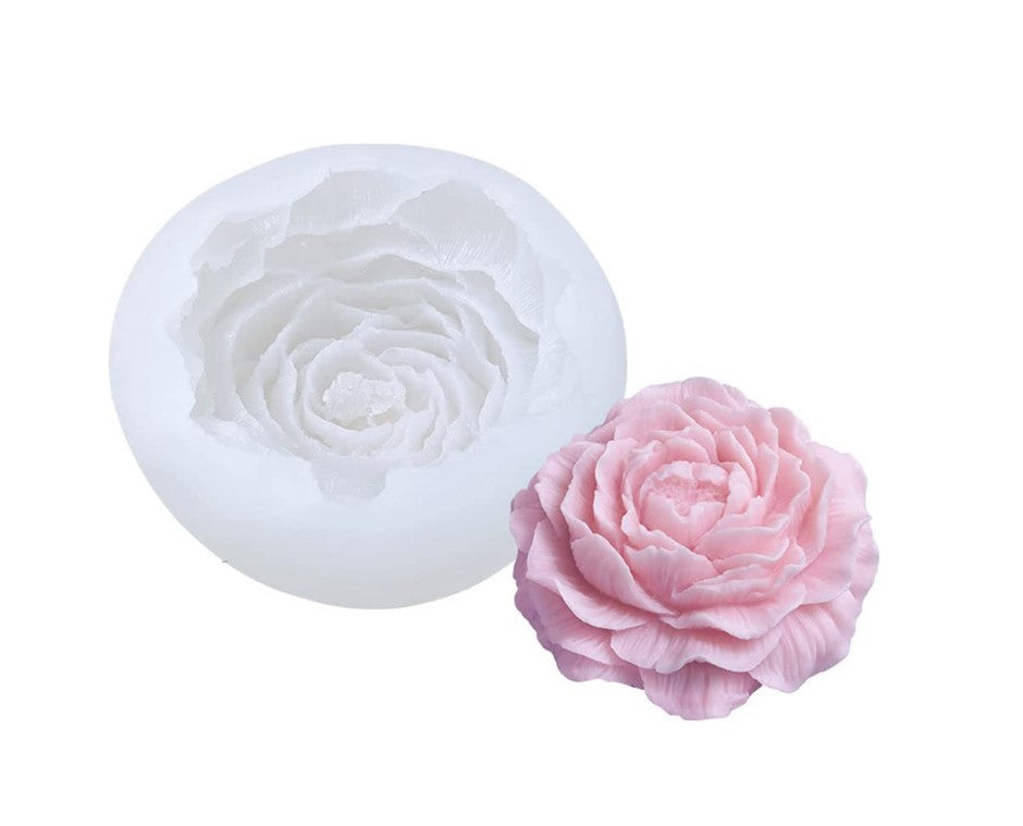 Peony Flower Silicone Mold for Soap, Candle, Resin & Clay Craft Making | WCM861