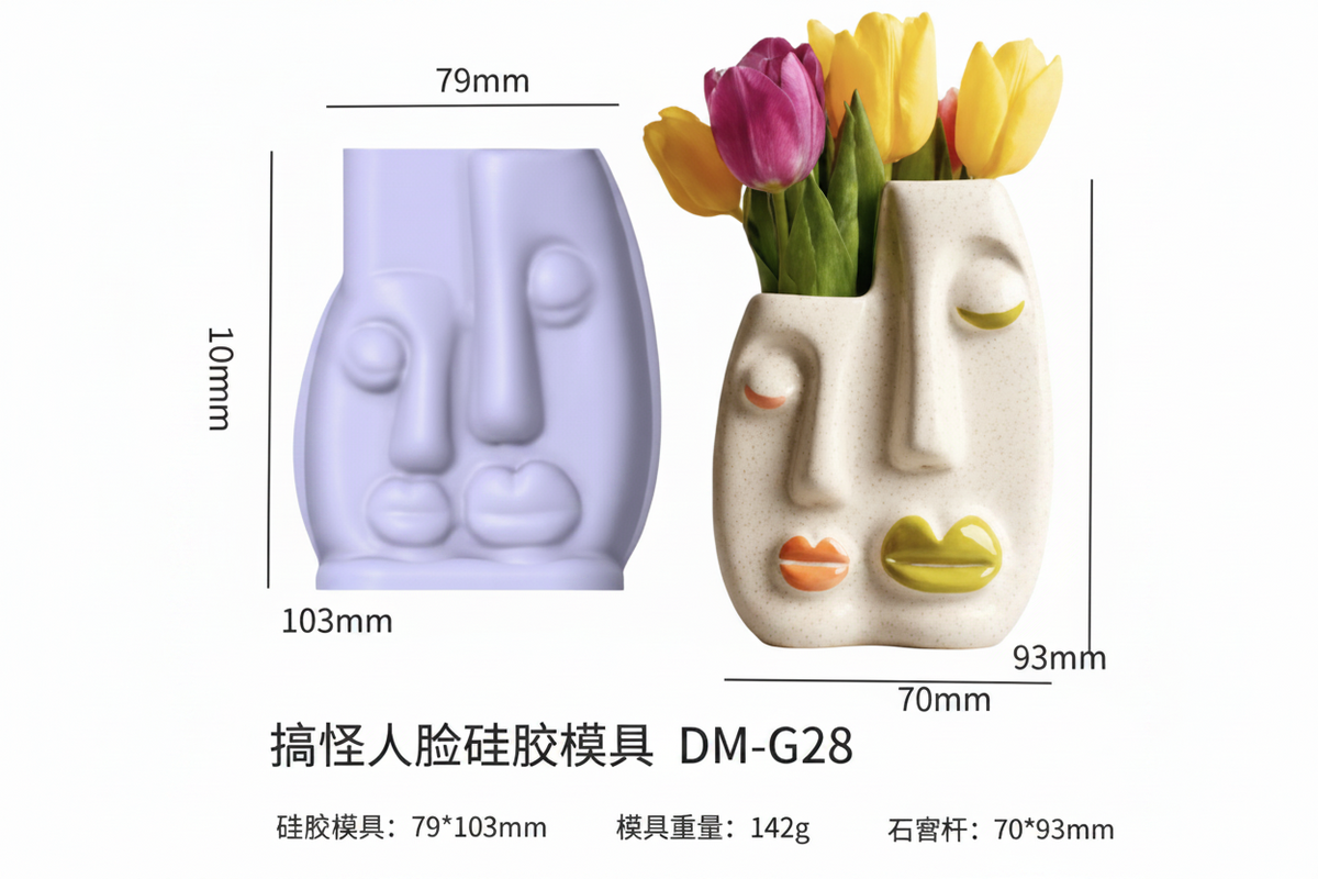 Playful Faces Planter Mould | ARM578