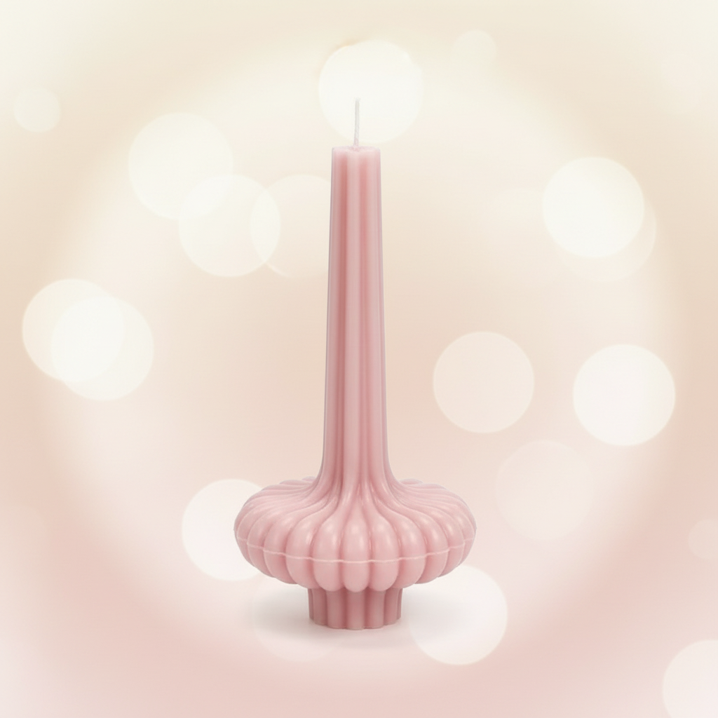 Vintage Column Flower Candle Mold l WCM817