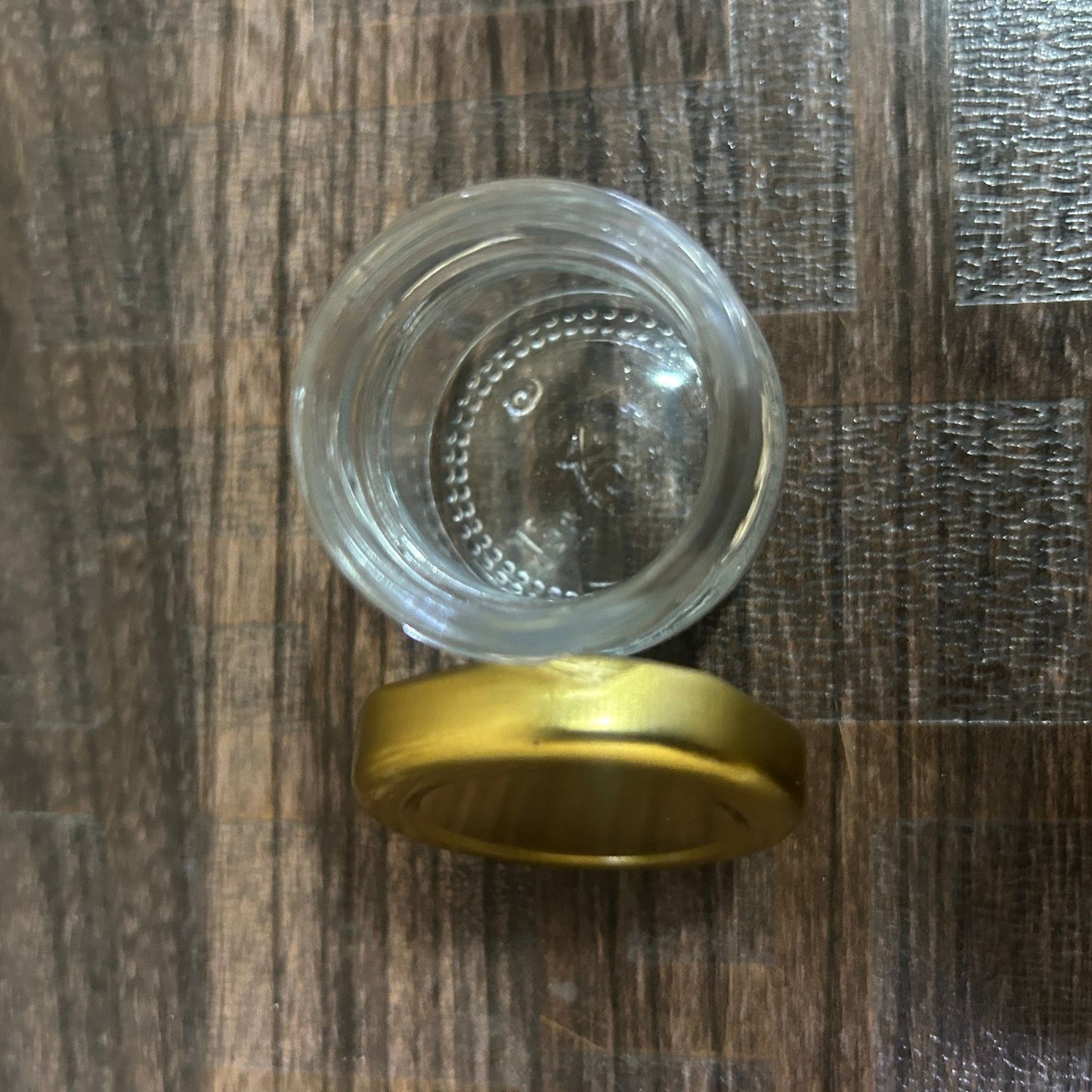 Glass Candle Jars 40ml Glass Jar (Golden Cap) 6pcs PM094