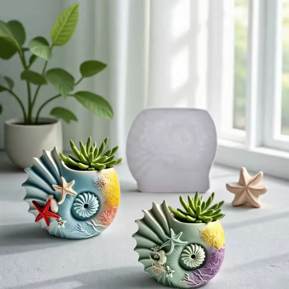 Conch Shell Serenity Planter ARM421