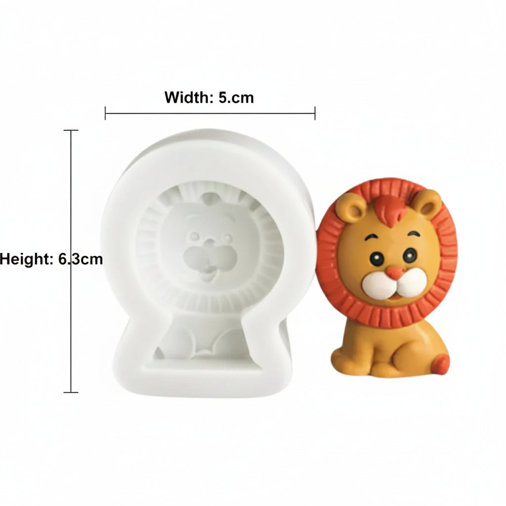 Lion Shape Silicone Mold | WCM865