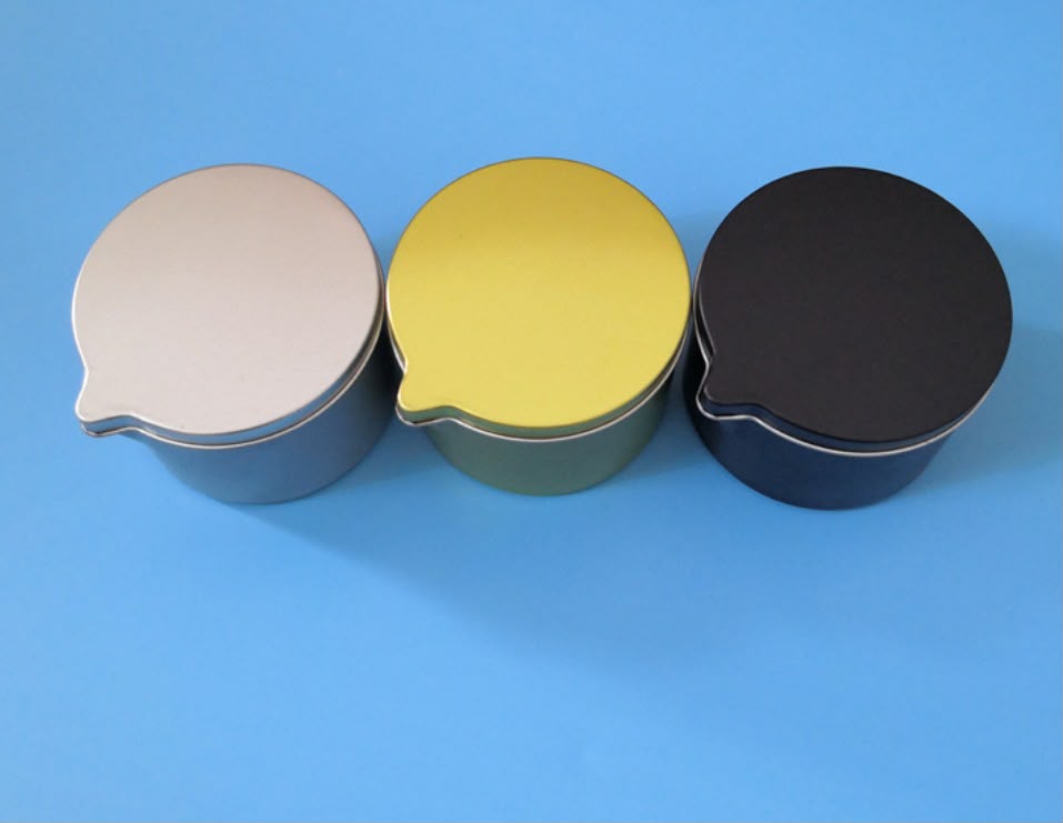 Beaker jar/Massage Metal Candle Tin Jar with Lid | PM422