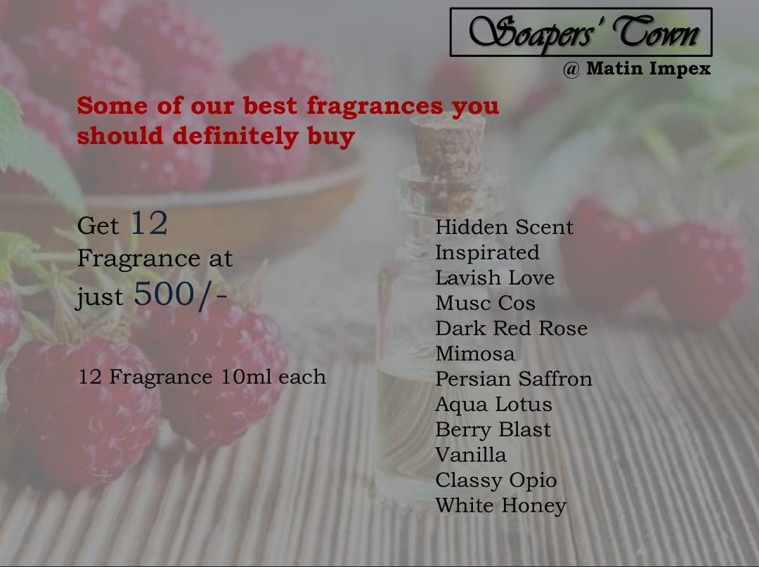 Set of 12 Fragrance 10ml each