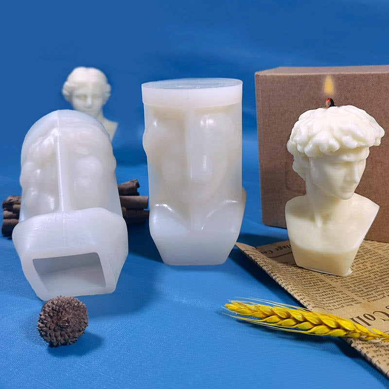 David Candle Silicone Mold WCM735