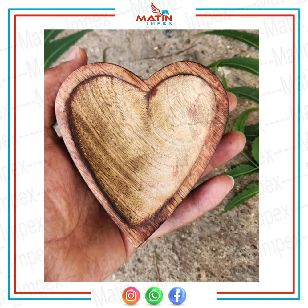 Wooden Candle Heart Bowl WC002 | WC007 | WC011
