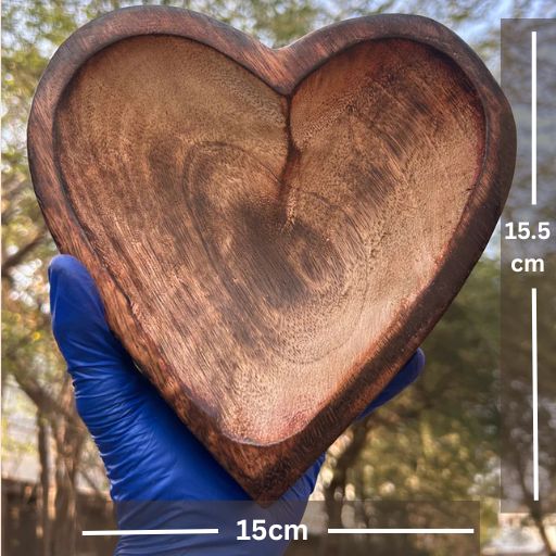 Wooden Candle Heart Bowl WC002 | WC007 | WC011
