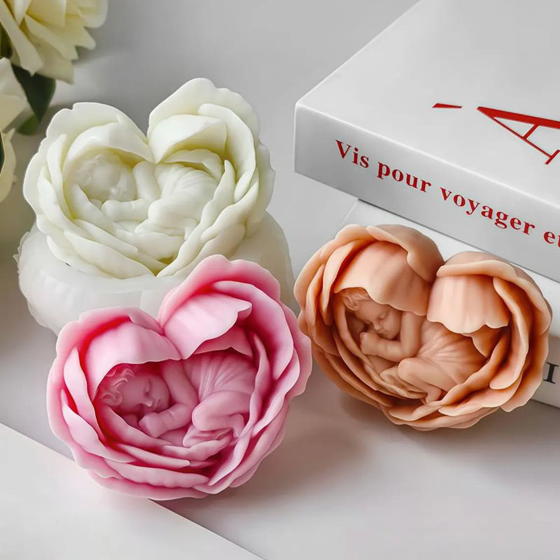 Baby Love Flower Silicone Mould WCM685