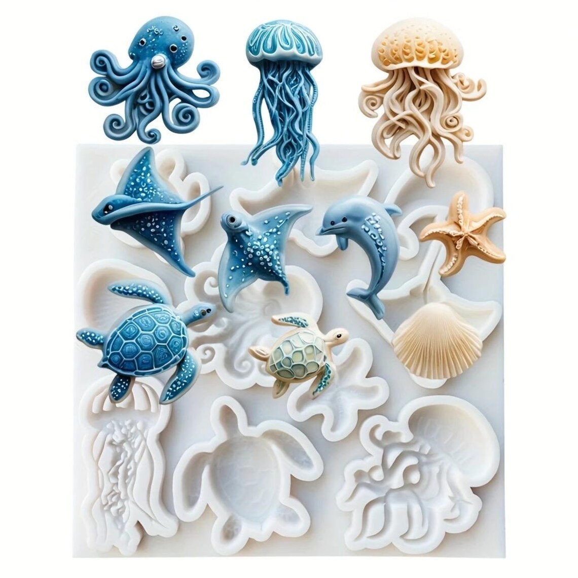 Ocean and Sea theme silicone mold CFM328