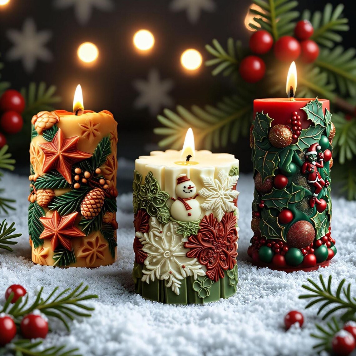 Christmas Silicone Mold II WCM743