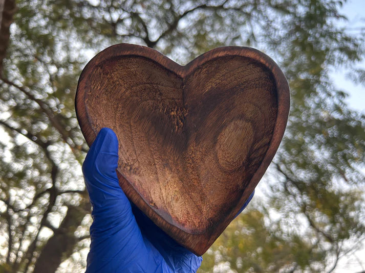 Wooden Candle Heart Bowl WC002 | WC007 | WC011