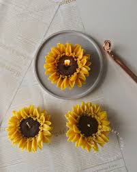 Sunflower silicone mold WCM603 for decorative candles