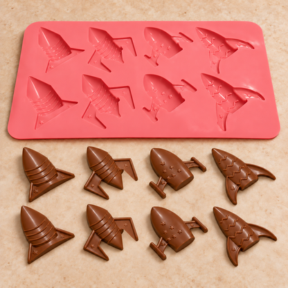 Rocket & Spacecraft Silicone Mold – 8 Cavity | MLD-SSM351