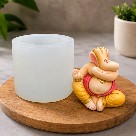 Lord Ganesha Silicone Mold for Candle, Soap, Resin, Jesmonite & Plaster Making | WCM891 (OWN)