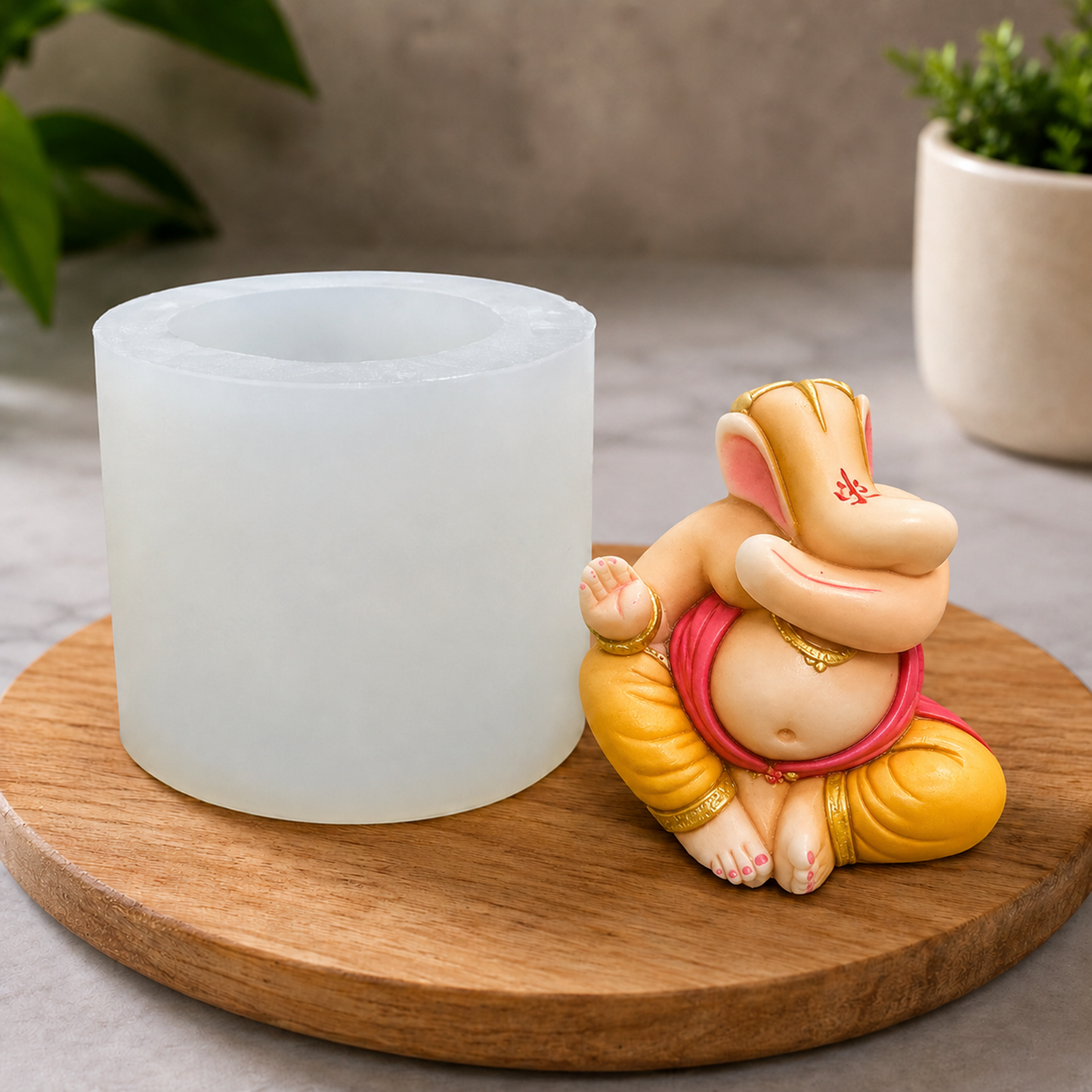 Lord Ganesha Silicone Mold for Candle, Soap, Resin, Jesmonite & Plaster Making | WCM891