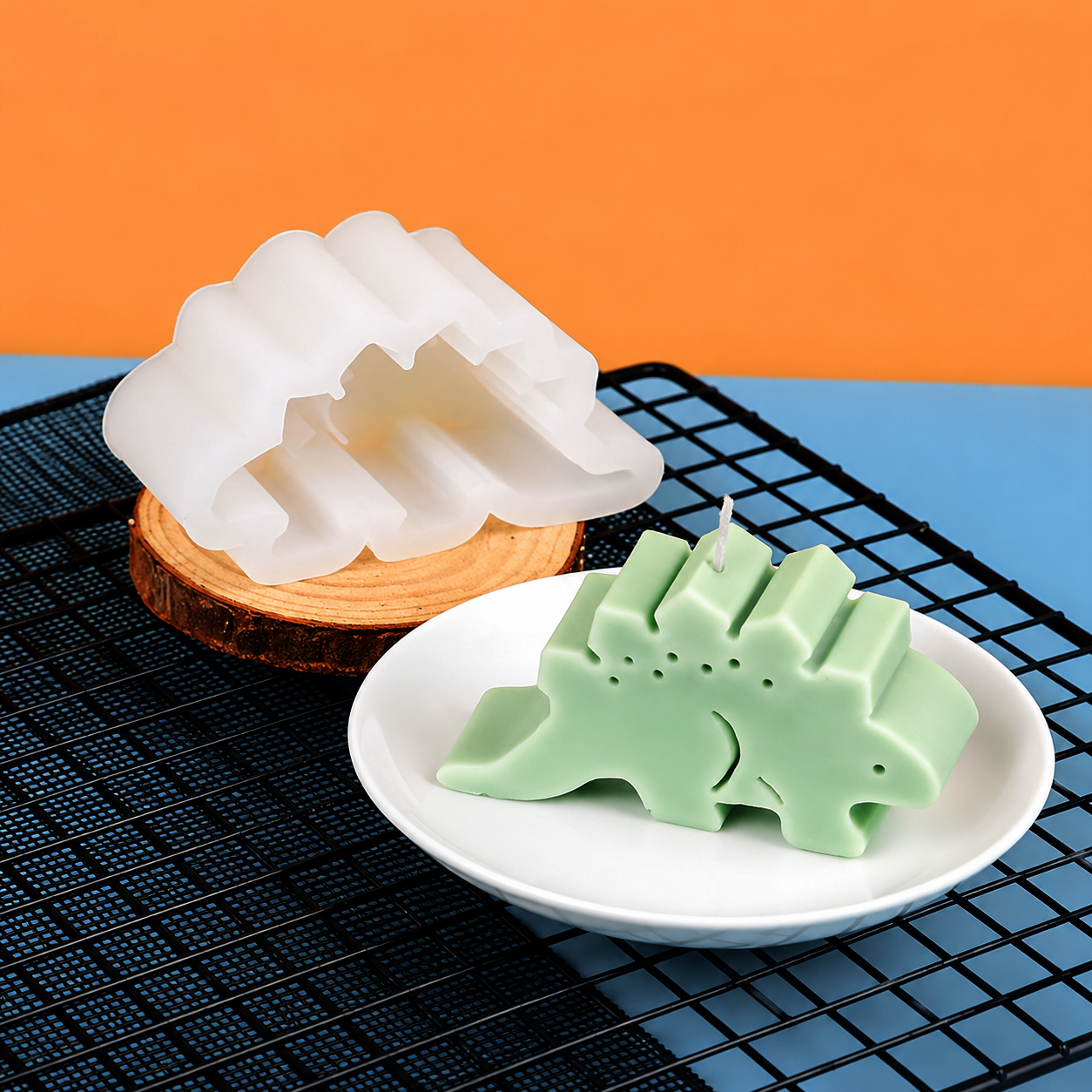 Stegosaurus Dinosaur Silicone Mold | WCM871