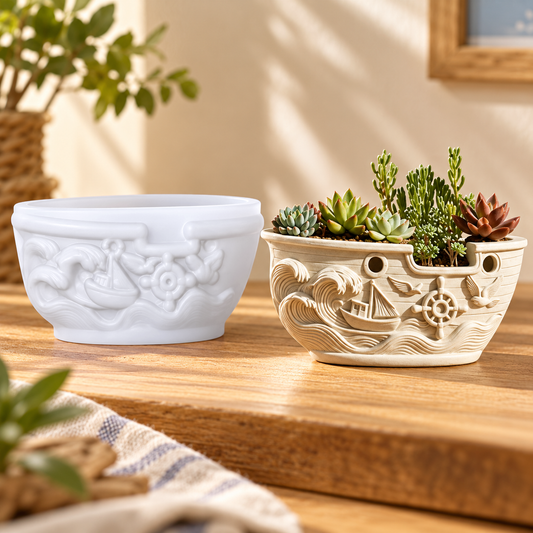 Nautical Voyage Planter Mould |MLD-ARM574
