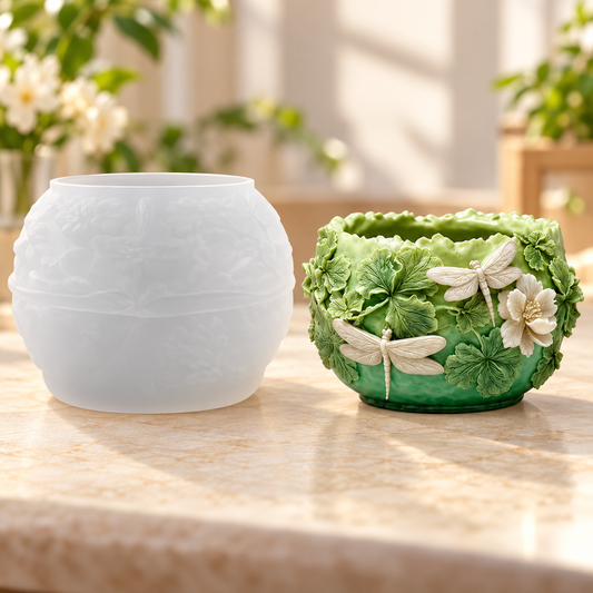 Dragonfly Meadow Bowl/Planter Mould | MLD-ARM587