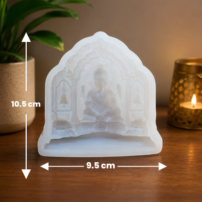 Lord Ganesha Silicone Mold With Base for Resin & Concrete Decor | WCM873