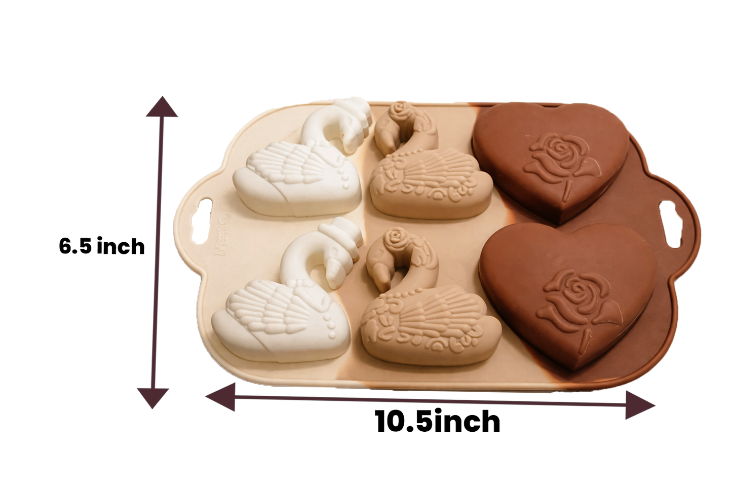 Swan & Heart Shape Silicone Mold | SSM280