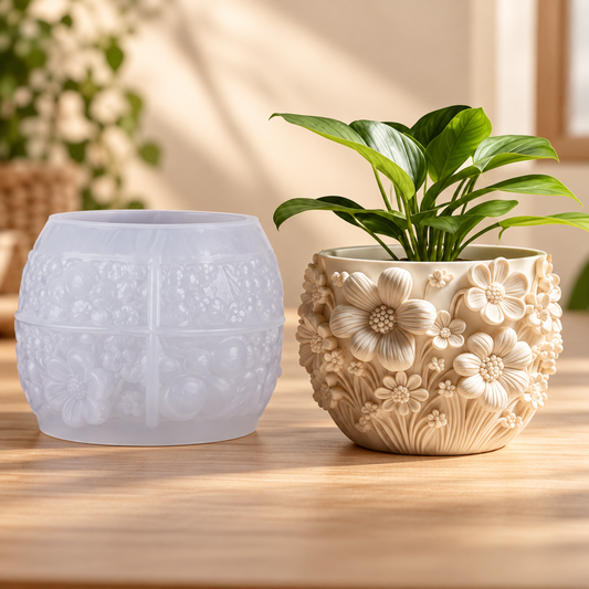 Daisy Meadow Planter Mould | MLD-ARM586