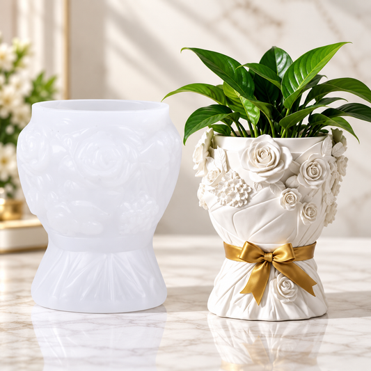 Rose Bouquet Planter Mould | MLD-ARM576