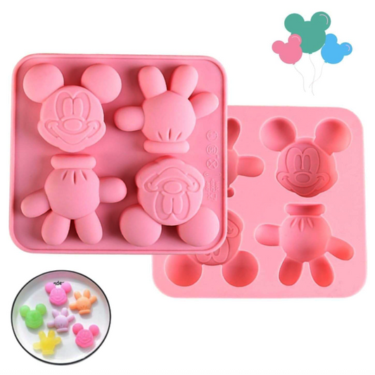 Mickey Cartoon Character Silicone Mold – 4 Cavity DIY Craft Mold | SSM289