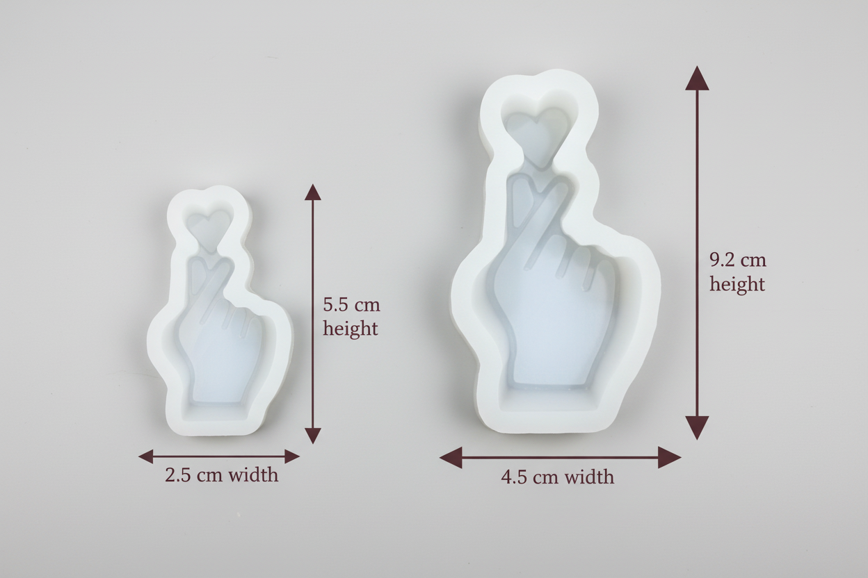 Heart Gesture Mold | Small And Big Size | WCM790 | WCM791 (own)