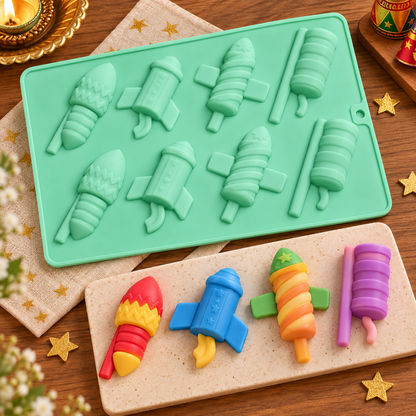 8-Cavity Rocket & Space Shuttle Silicone Mold | MLD-SSM344