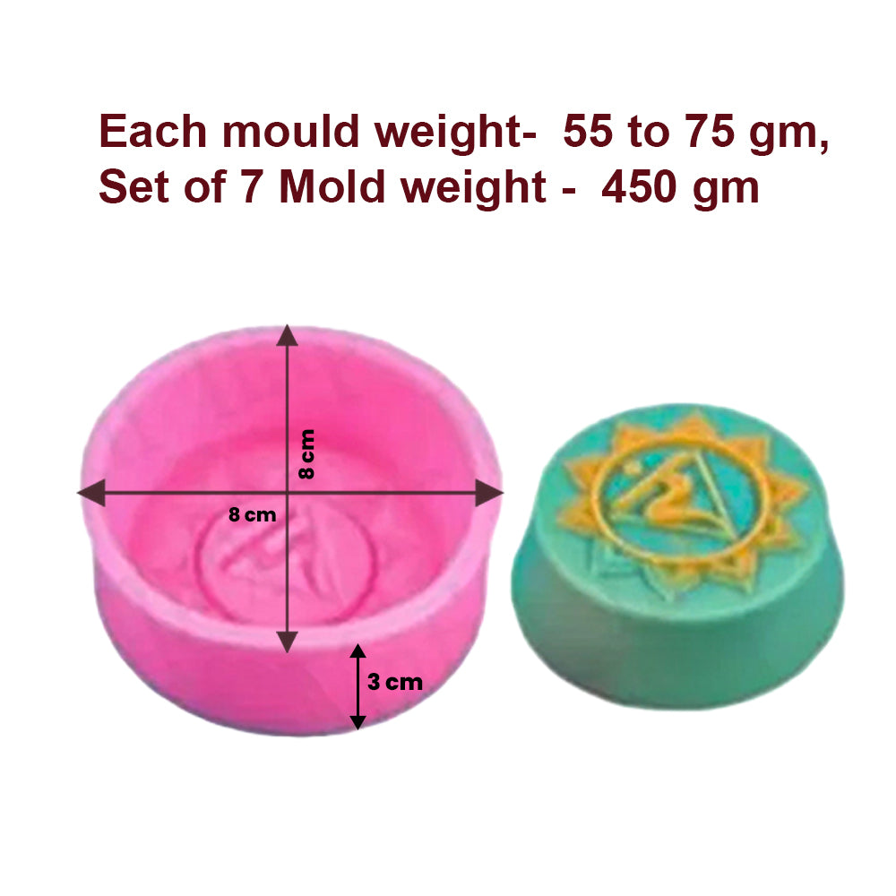 Set of 7 Meditation Chakras Mold  SSM231 (own)