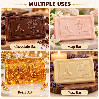 Welcome Diwali Chocolate Bar Silicone Mold | MLD- CFM499